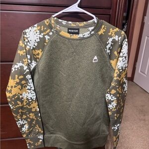 Burton Olive and Camouflage Top